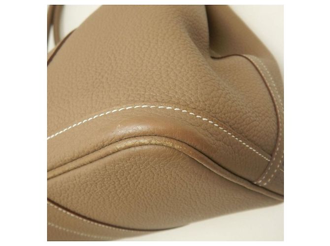 Hermès Borsa Hermes Garden Party PM Taupe - vista 13