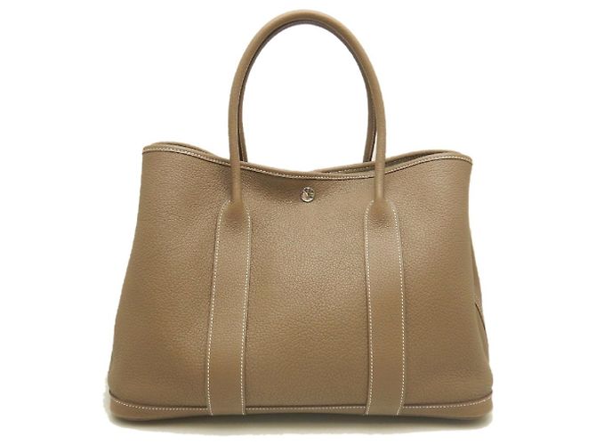 Hermès Borsa Hermes Garden Party PM Taupe - vista 2