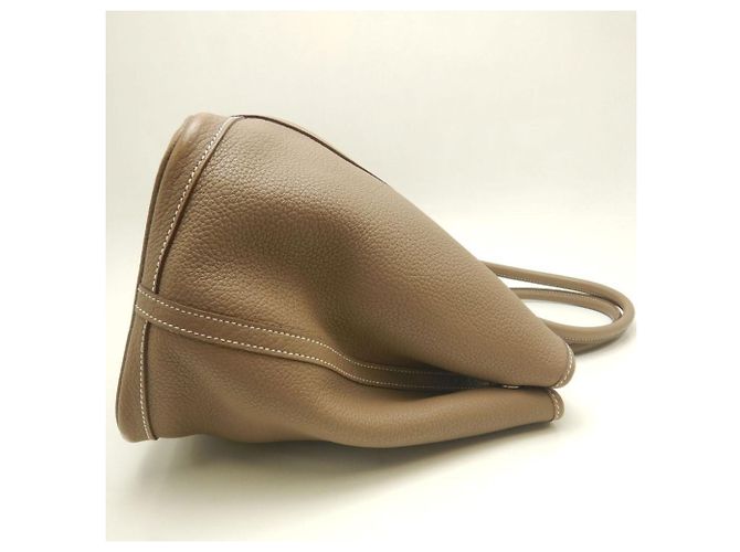 Hermès Borsa Hermes Garden Party PM Taupe - vista 5