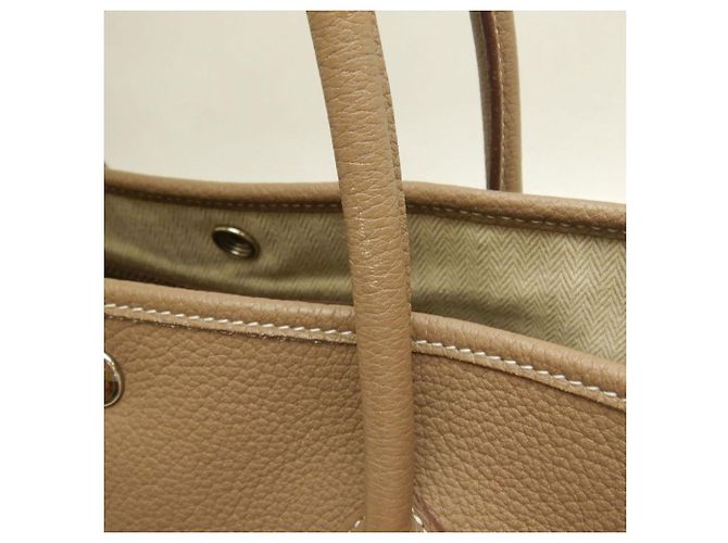 Hermès Borsa Hermes Garden Party PM Taupe - vista 9