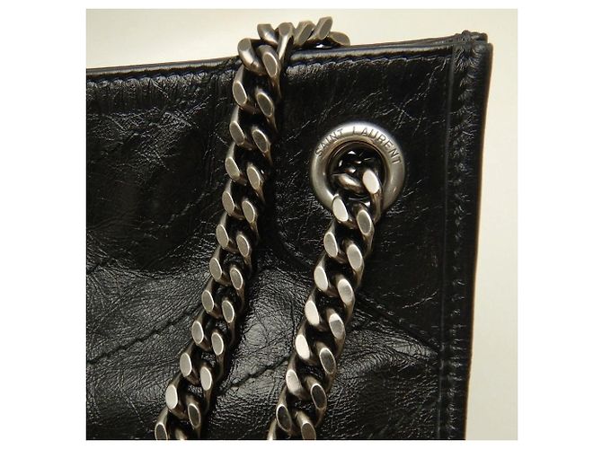 Borsa shopping Saint Laurent Niki Nero - vista 9