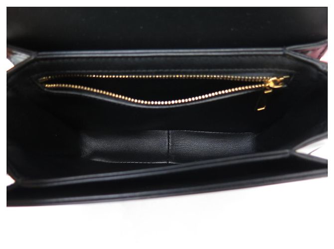 Céline NUOVA BORSA CELINE TRIOMPHE TEEN 188423 PELLE DI VITELLO LUCIDA CON TRACULLA Nero - vista 9