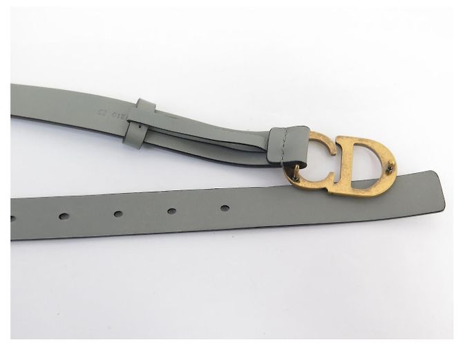 CINTURÓN CHRISTIAN DIOR 30 MONTAIGNE T85 EN CUERO GRIS - vista 9