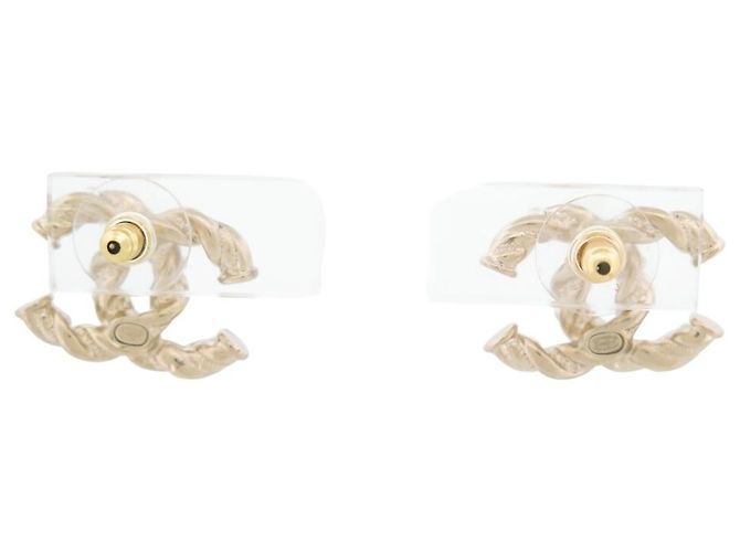 NUOVI ORECCHINI CHANEL LOGO CC PERLE STRASS IN METALLO DORATO D'oro - vista 4