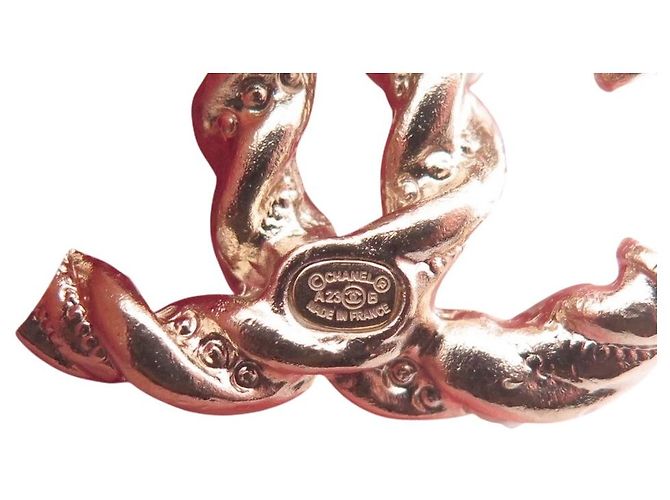 NUOVI ORECCHINI CHANEL LOGO CC PERLE STRASS IN METALLO DORATO D'oro - vista 6
