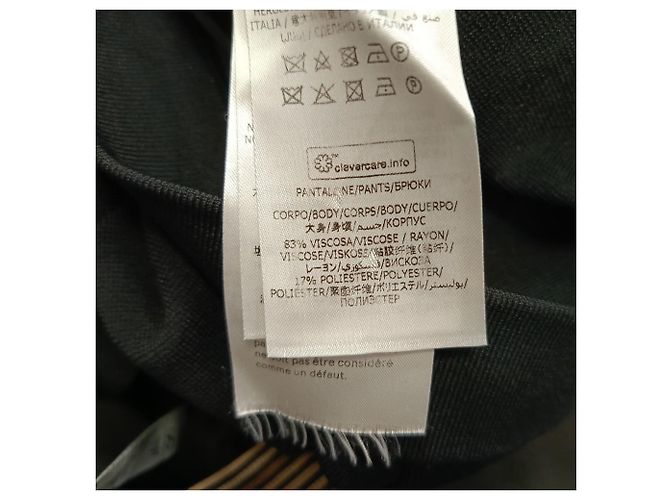 Stella Mc Cartney Stella McCartney Schlaghose aus schwarzer Viskose - Ansicht 7