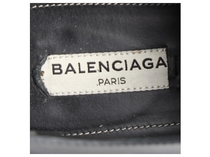 Scarpe Derby Balenciaga Studded in pelle blu navy - vista 10