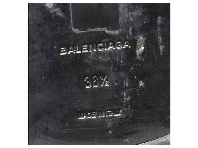 Scarpe Derby Balenciaga Studded in pelle blu navy - vista 11