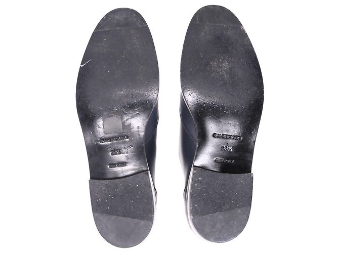 Scarpe Derby Balenciaga Studded in pelle blu navy - vista 5