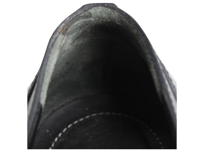 Scarpe Derby Balenciaga Studded in pelle blu navy - vista 9
