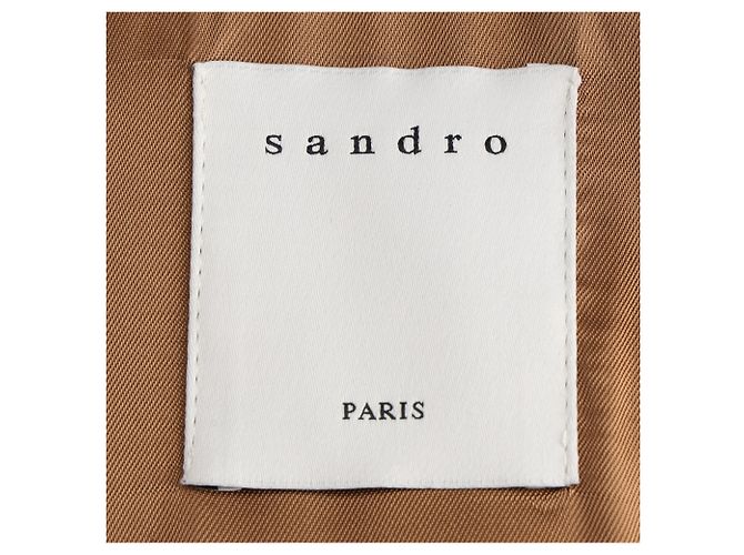 Giacca Sandro Slim-Fit in pelle marrone Rosso - vista 4