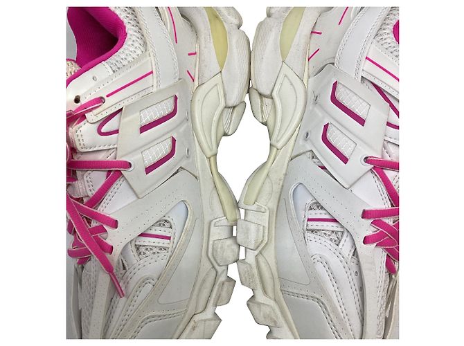 Tênis Track Balenciaga em poliuretano branco Multicor - vista 12