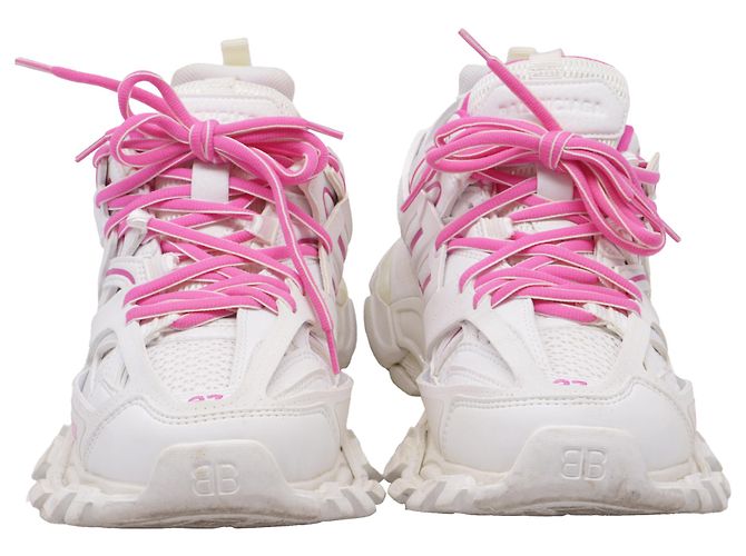Tênis Track Balenciaga em poliuretano branco Multicor - vista 2