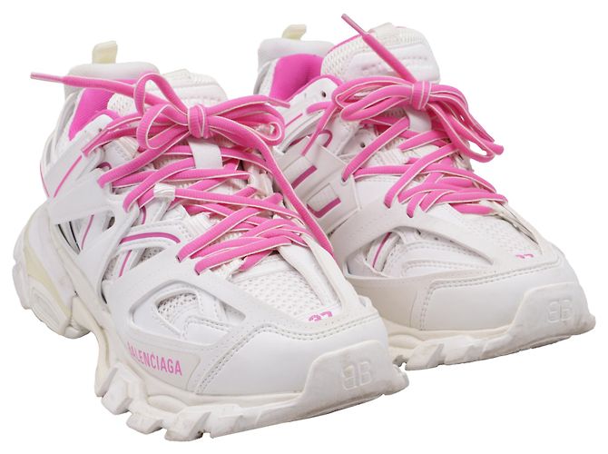 Tênis Track Balenciaga em poliuretano branco Multicor - vista 3