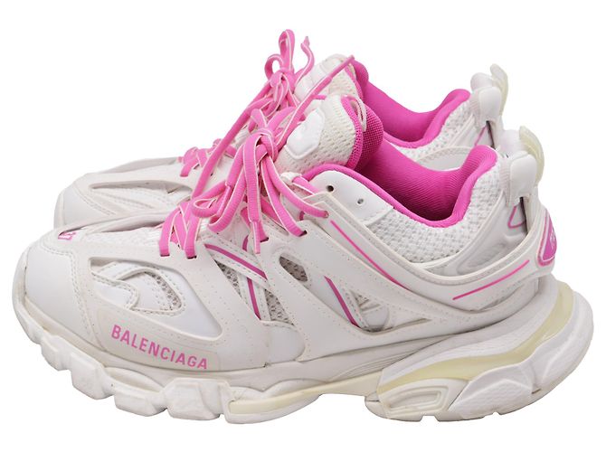 Tênis Track Balenciaga em poliuretano branco Multicor - vista 4