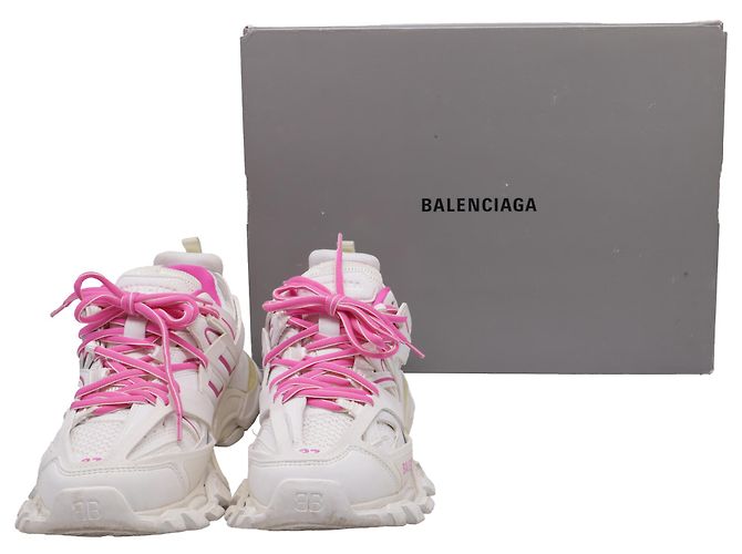 Tênis Track Balenciaga em poliuretano branco Multicor - vista 7
