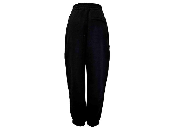 Alexander Wang Logo Jogginghose aus schwarzer Baumwolle - Ansicht 3