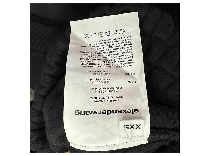 Alexander Wang Logo Jogginghose aus schwarzer Baumwolle - Ansicht 6