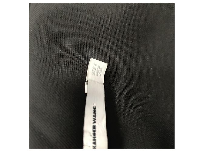 Macacão Gaucho com decote em V T by Alexander Wang em poliéster preto - vista 11