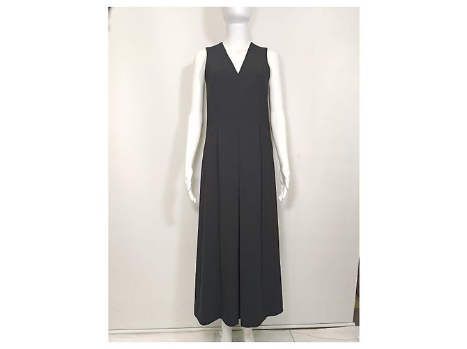 Macacão Gaucho com decote em V T by Alexander Wang em poliéster preto - vista 4