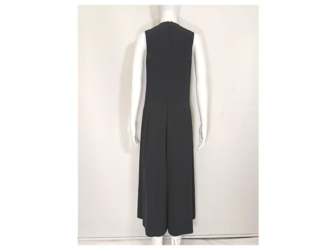 Macacão Gaucho com decote em V T by Alexander Wang em poliéster preto - vista 6