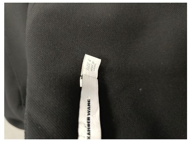Macacão Gaucho com decote em V T by Alexander Wang em poliéster preto - vista 7
