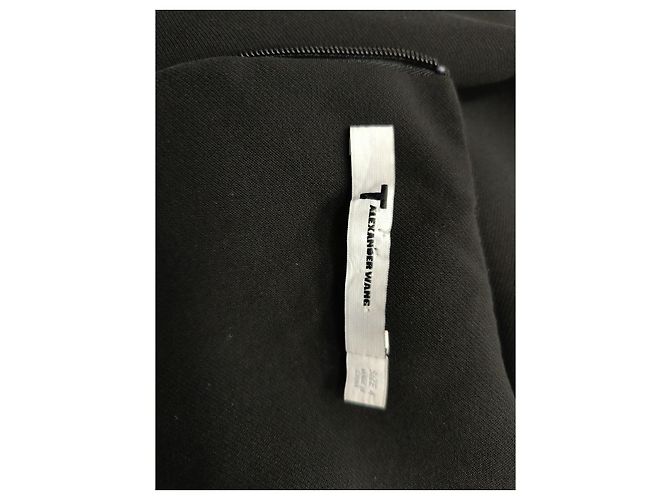 Macacão Gaucho com decote em V T by Alexander Wang em poliéster preto - vista 8