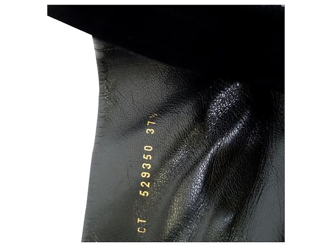 Yves Saint Laurent Stivaletti Loulou Zip in scamosciato nero Saint Laurent - vista 10