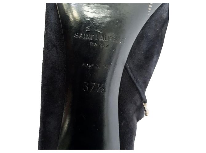Yves Saint Laurent Stivaletti Loulou Zip in scamosciato nero Saint Laurent - vista 11