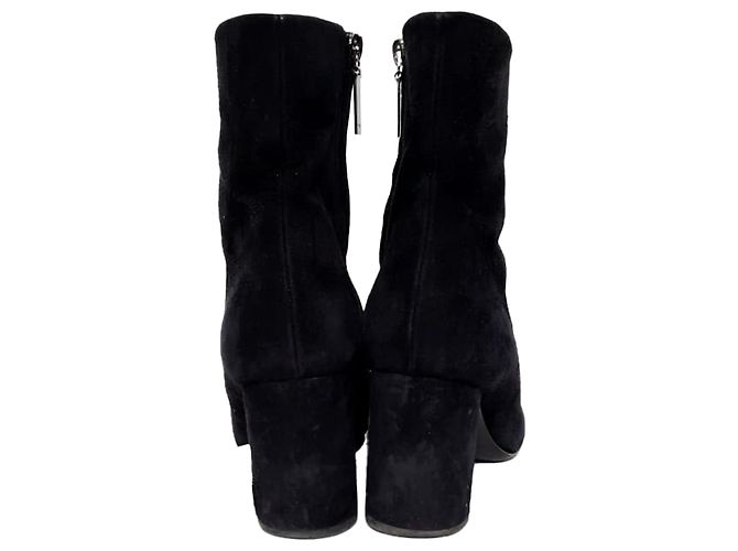Yves Saint Laurent Stivaletti Loulou Zip in scamosciato nero Saint Laurent - vista 3