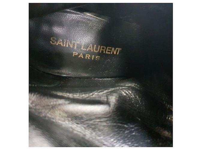 Yves Saint Laurent Stivaletti Loulou Zip in scamosciato nero Saint Laurent - vista 9
