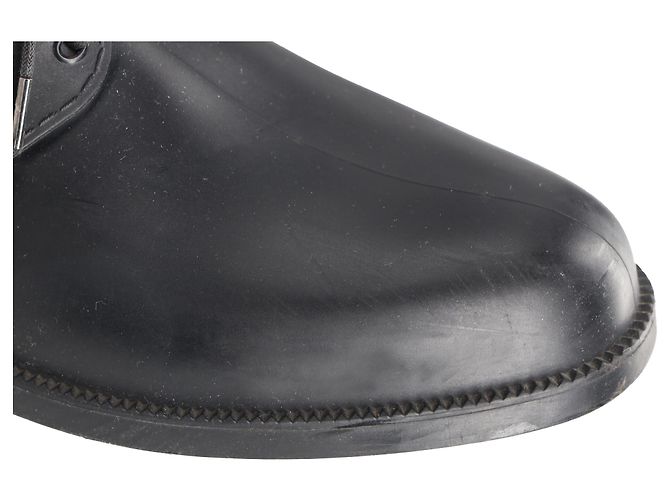 Stivali da pioggia alti con lacci Givenchy in gomma nera Nero - vista 8
