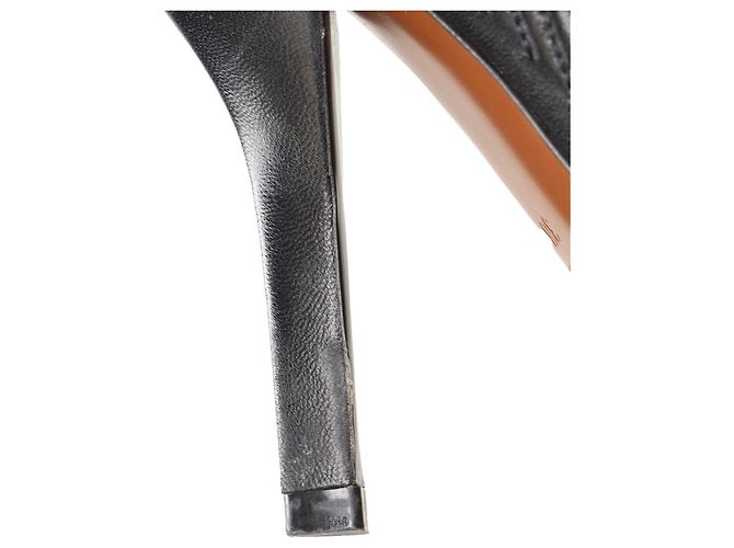 Botines Fendi de rayas en piel negra Negro - vista 11