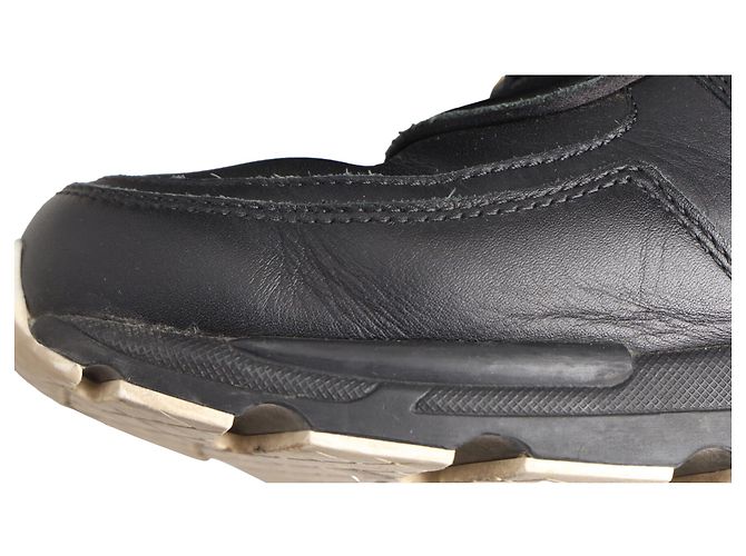 2.55 Sneakers low-top Chanel CC in pelle di vitello nera Nero - vista 11