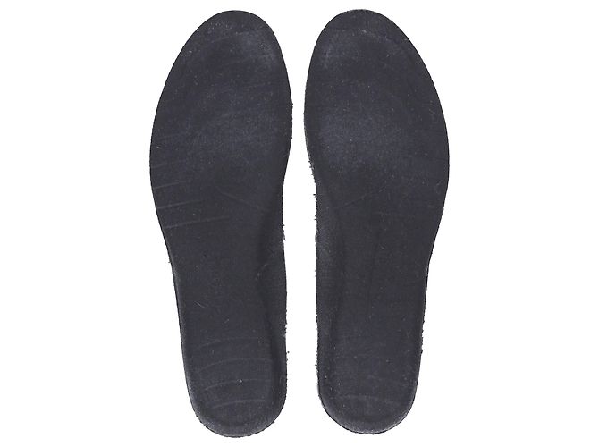 2.55 Sneakers low-top Chanel CC in pelle di vitello nera Nero - vista 13