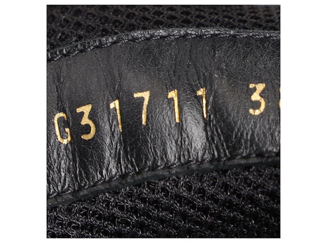 2.55 Sneakers low-top Chanel CC in pelle di vitello nera Nero - vista 8