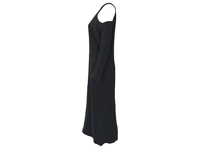 Abito midi con cut-out The Row in viscosa nera Nero - vista 2