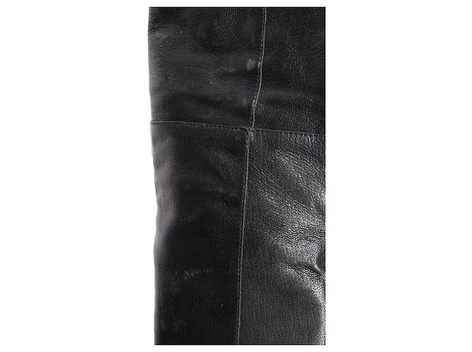 Botas altas Deron en cuero negro Jimmy Choo - vista 10