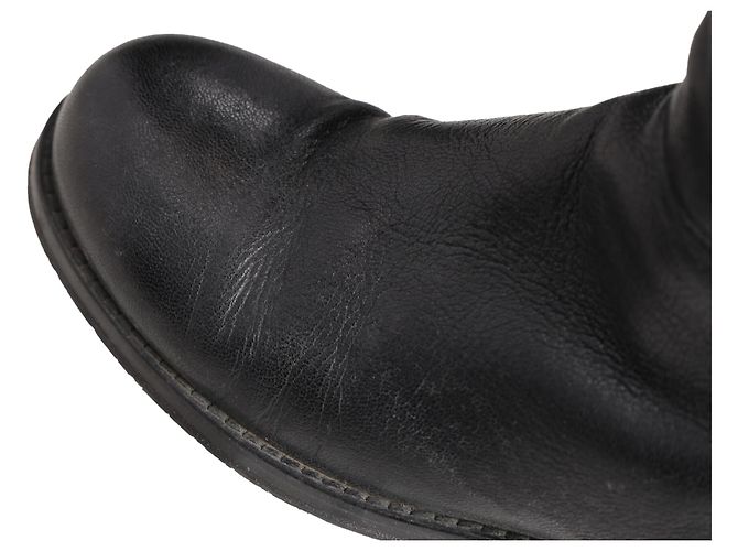 Botas altas Deron en cuero negro Jimmy Choo - vista 12