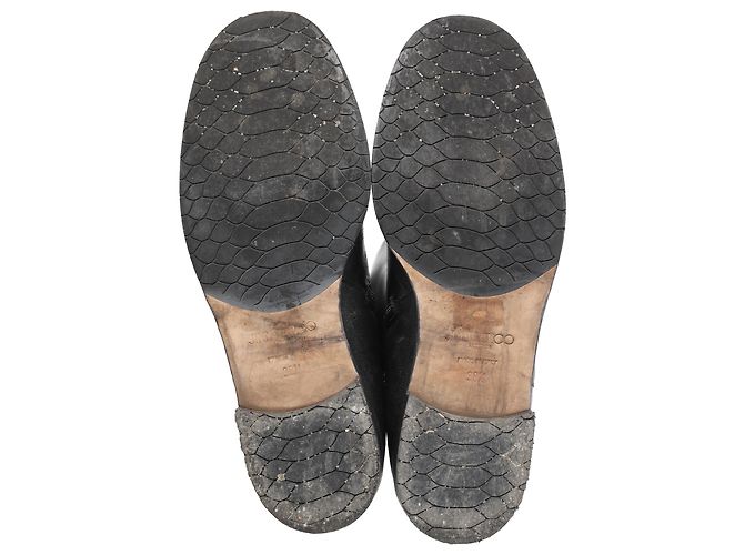 Botas altas Deron en cuero negro Jimmy Choo - vista 5