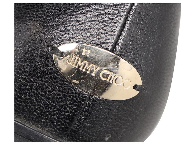 Botas altas Deron en cuero negro Jimmy Choo - vista 9