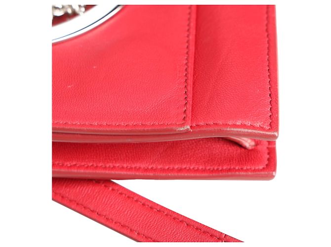 Borsa a tracolla Versus Versace Medusa Flap in pelle rossa Rosso - vista 13