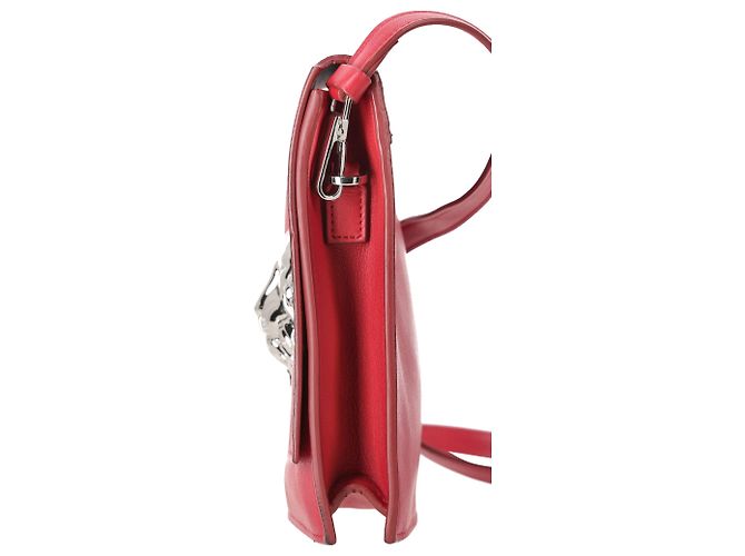 Borsa a tracolla Versus Versace Medusa Flap in pelle rossa Rosso - vista 2