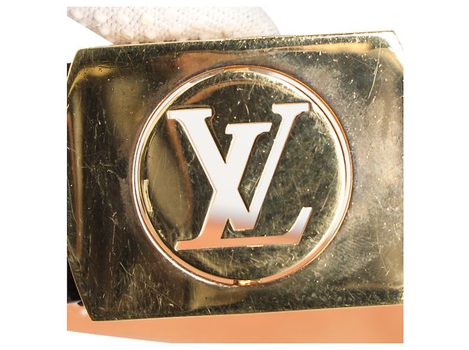 Louis Vuitton Fortune Gürtel aus braun beschichtetem Canvas Rot - Ansicht 10