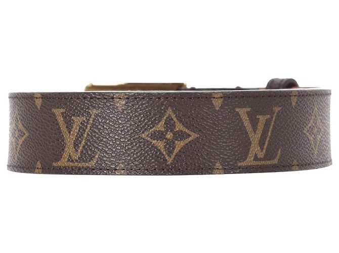 Louis Vuitton Fortune Gürtel aus braun beschichtetem Canvas Rot - Ansicht 3