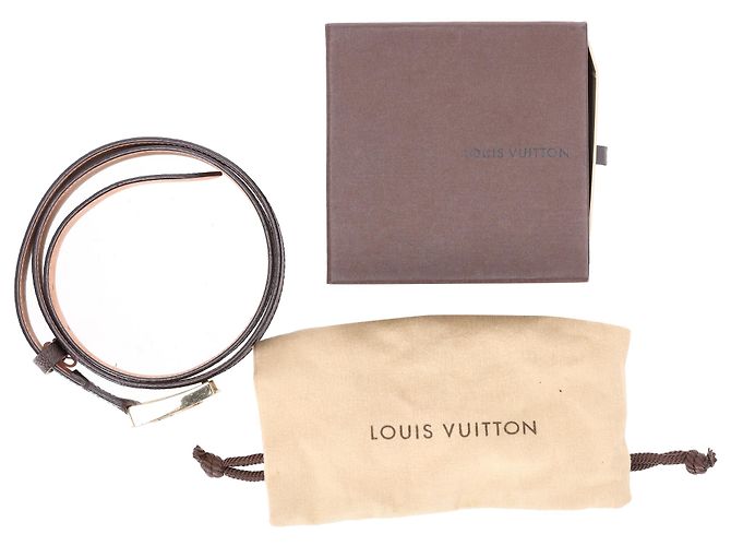 Louis Vuitton Fortune Gürtel aus braun beschichtetem Canvas Rot - Ansicht 7