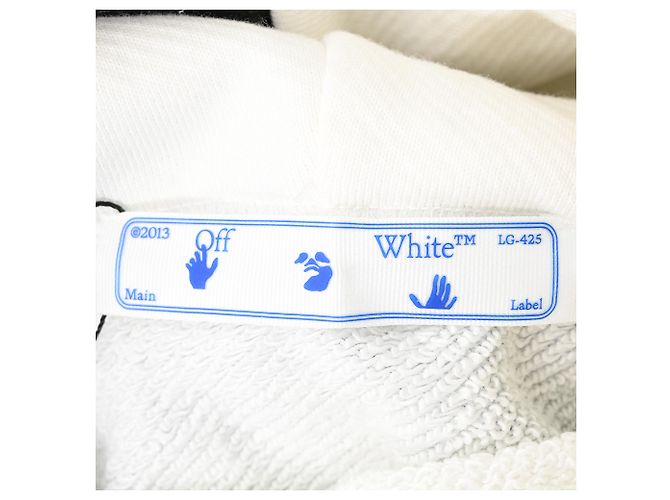 Off White Off-White Frühling-Sommer 2020 Logo-Print Hoodie aus mehrfarbigem Baumwollstoff - Ansicht 4
