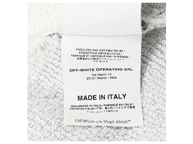 Off White Off-White Frühling-Sommer 2020 Logo-Print Hoodie aus mehrfarbigem Baumwollstoff - Ansicht 8