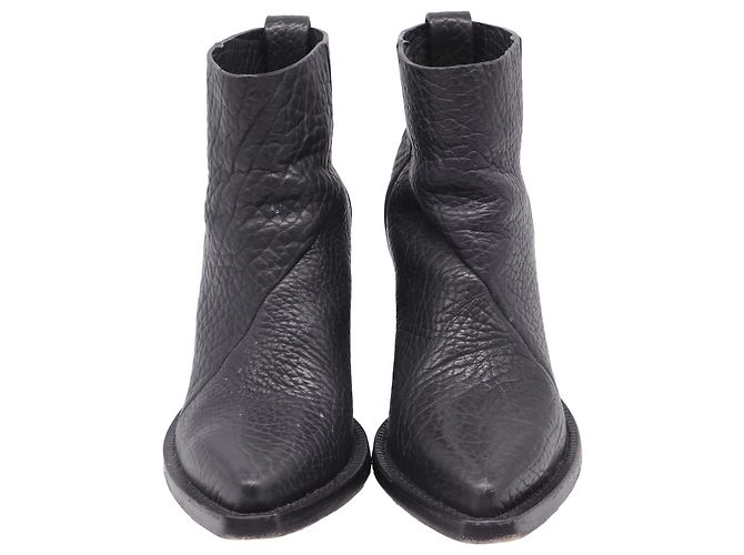 Stivaletti Western Donna in pelle nera Acne Studios Nero - vista 2