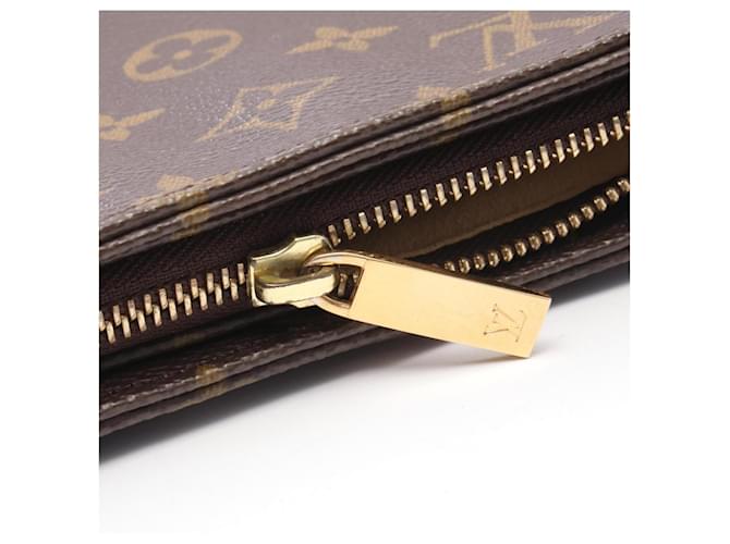 Borsa Louis Vuitton Looping GM Marrone - vista 11